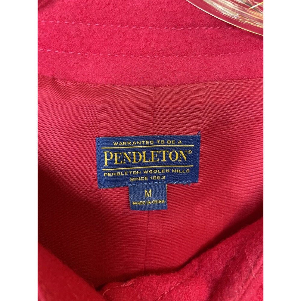 PENDLETON pink jacket Blazer jacket‎ Wool full fr… - image 2